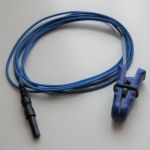 Elektroda uszna BLUE Ag/AgCl z 1 przewodem 100 cm