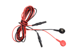 Kable do elektrod tDCS ComfoLeads cables,  red & black 150cm